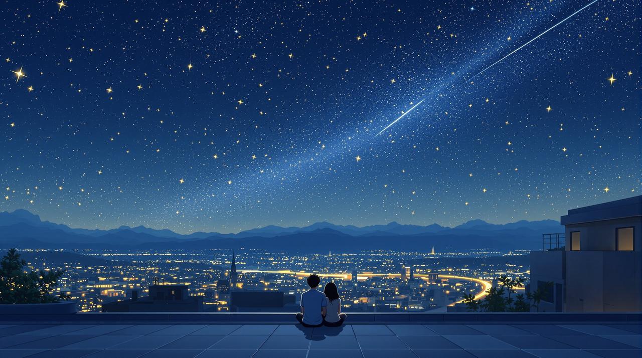 ai看片微电影 - 天台上的星星